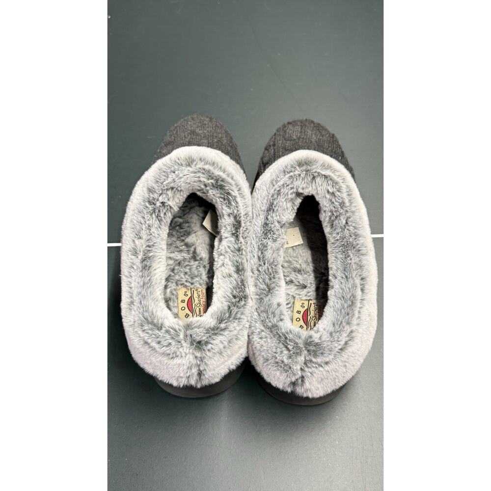 Skechers Bobs Women's Warm Greetings Keepsake Light Slippers Charcoal Size 10 - Picture 6 of 7